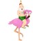 Tree Buddees Santa Riding a Pink Flamingo Tropical Christmas Ornament Decoration